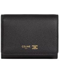 Celine - Fine Wallet Triomphe Stamp - Lyst