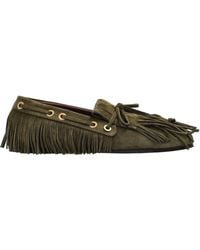 Etro - Fringed Moccasin Flat Shoes - Lyst