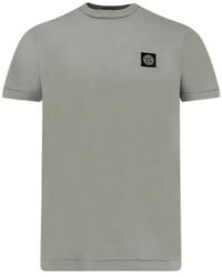 Stone Island - Logo Patch Crewneck T-Shirt - Lyst
