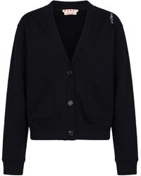 Marni - Solid Color Long-Sleeve Sweatshirt - Lyst