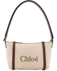 Chloé - Chloé Carry Logo Detailed Shoulder Bag - Lyst