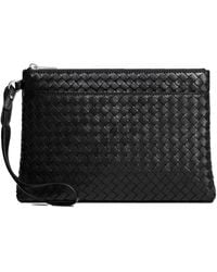 Bottega Veneta - Intrecciato Piccolo Woven Prism Clutch - Lyst