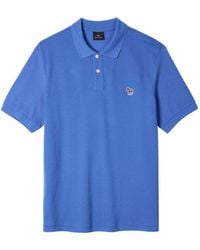 Paul Smith - Ps Paul Smith Logo Patch Short Sleeved Polo Shirt - Lyst