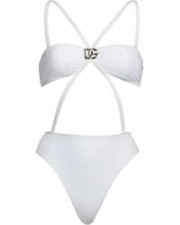 Dolce & Gabbana - Solid Color Onepiece Swimsuits - Lyst