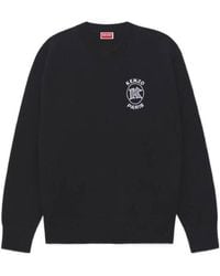 KENZO - Paris Emblem Embroidered Jumper - Lyst