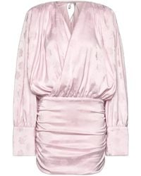 ROTATE BIRGER CHRISTENSEN - Floral Detailed Ls Mini Dress - Lyst