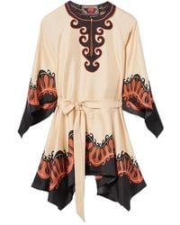 La DoubleJ - La Doublej Belted Printed Dress - Lyst