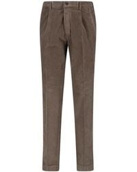 Incotex - Pleated Corduroy Pants - Lyst