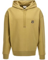 Maison Kitsuné - Maison Kitsuné Bold Fox Head Patch Drawstring Hoodie - Lyst