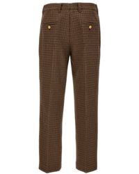 Prada - Houndstooth Tailored Pants - Lyst