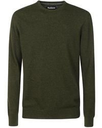 Barbour - Logo Embroidered Crewneck Knitted Jumper - Lyst