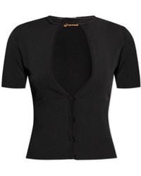 Jacquemus - Le Haut Pralù Cropped Knitted Top - Lyst