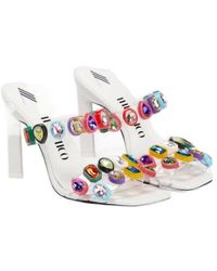 The Attico - Nanci Embellished Pvc Sandals - Lyst