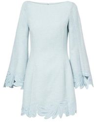 Oscar de la Renta - Cotton And Wool-Blend Tweed Minidress - Lyst
