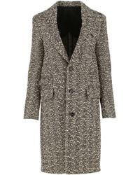 Bottega Veneta - Single Breasted Buttoned Coat - Lyst