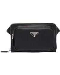 Prada - Saffiano Leather Belt Bag - Lyst