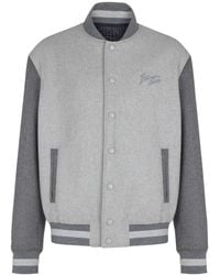 Balmain - Logo Embroidered Varsity Jacket - Lyst