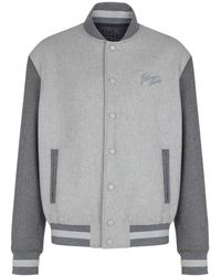 Balmain - Logo Embroidered Varsity Jacket - Lyst