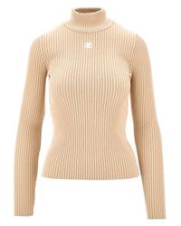 Courreges - Courrèges High Neck Knitted Jumper - Lyst