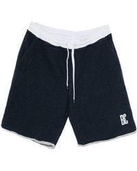 Brunello Cucinelli - Drawstring Logo Shorts - Lyst