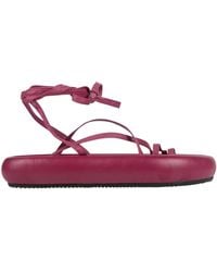 Isabel Marant - Flat Leather Sandals - Lyst
