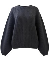 TOTEME - Totême Crewneck Ribbed Jumper - Lyst