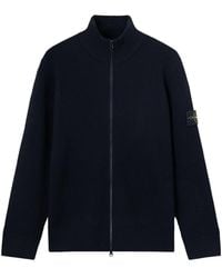 Stone Island - Stand-Collar Zip-Up Cardigan - Lyst