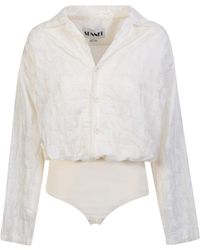 Sunnei - Logo-Jacquard Buttoned Bodysuit - Lyst