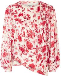 Isabel Marant - Firma Floral Print Chiffon Shirt - Lyst