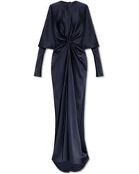 Stella McCartney - Cut Out Detailed Ruched Dress - Lyst
