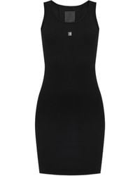 Givenchy - 4G Plaque Ribbed-Knit Tank Dress - Lyst