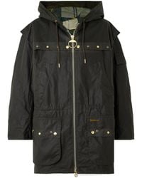 Barbour - Aberford Hooded Waxed-Cotton Jacket - Lyst