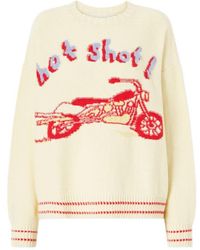 Mother - Intarsia Knit Cotton Sweater - Lyst