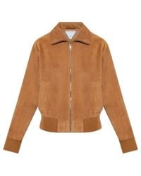 Bottega Veneta - Zipped Leather Jacket - Lyst