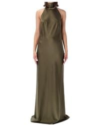 Ralph Lauren - Sleeveless, High-Neck Formal Dress - Lyst
