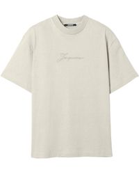 Jacquemus - Logo Embroidered Crewneck T-Shirt - Lyst