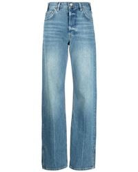 Anine Bing - Roy Mid-Rise Straight Jeans - Lyst