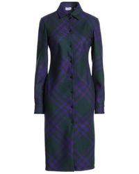 Burberry - Two-Tone Shirt Dress - Lyst