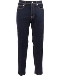 Peserico - Contrast-Stitch Jeans - Lyst