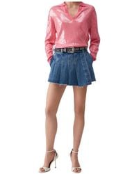 Liu Jo - Sequin V-Neck Sweater - Lyst