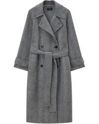 JOSEPH - Navarre Linear Double Face Wool Coat - Lyst