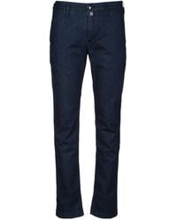 Jacob Cohen - Logo Plaque Straight-Leg Pants - Lyst