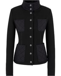 Giorgio Armani - Asv Knitted Single-Breasted Jacket - Lyst