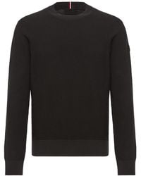 Moncler - Cotton Knit Sweater - Lyst
