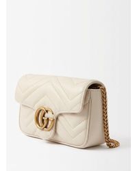 Gucci - Gg Marmont Matelassé Super Mini Crossbody Bag - Lyst