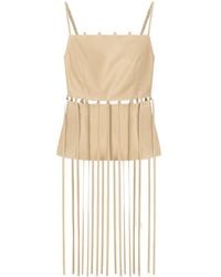 Nanushka - Citta Faux-Leather Top - Lyst