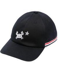 Thom Browne - Crab-Embroidered Cotton Baseball Cap - Lyst