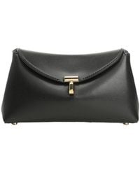 TOTEME - Totme Mini T-Lock Leather Clutch Bag - Lyst