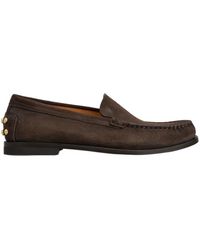 Tod's - Logo Embossed Slip-On Loafers - Lyst
