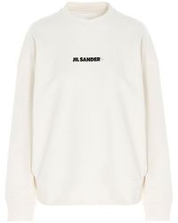 Jil Sander - Logo-Print Long-Sleeve Top - Lyst